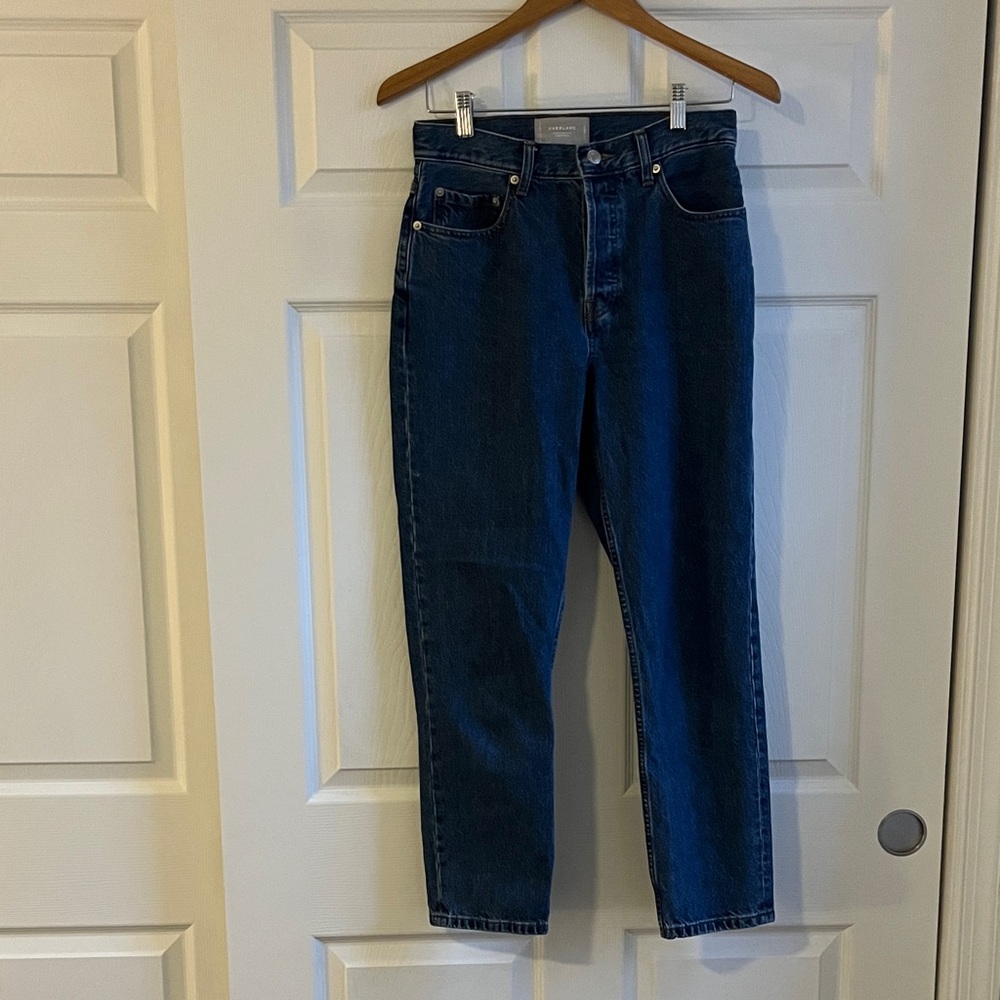 Everlane Cheeky Straight Jeans in Dark Blue